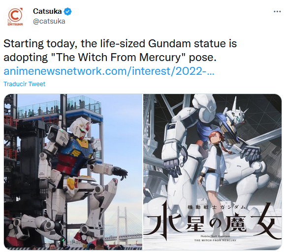 Gundam Yokohama cambia de pose